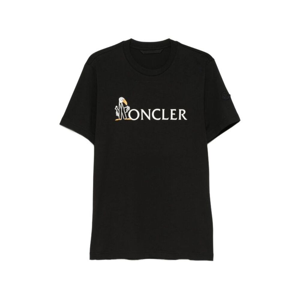 Moncler Black T-Shirts & Vests - T-Shirts Men